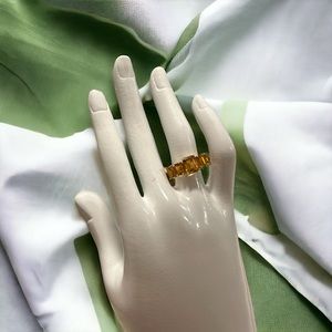 3.6 carat Citrine with 18k Yellow Gold